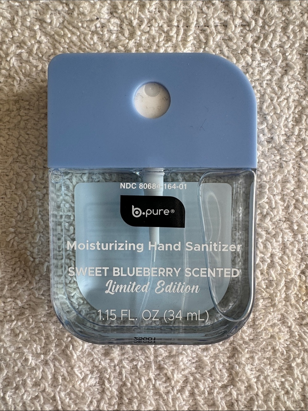 b.pure Sweet Blueberry Moisturizing Hand Sanitizer - Light Blue